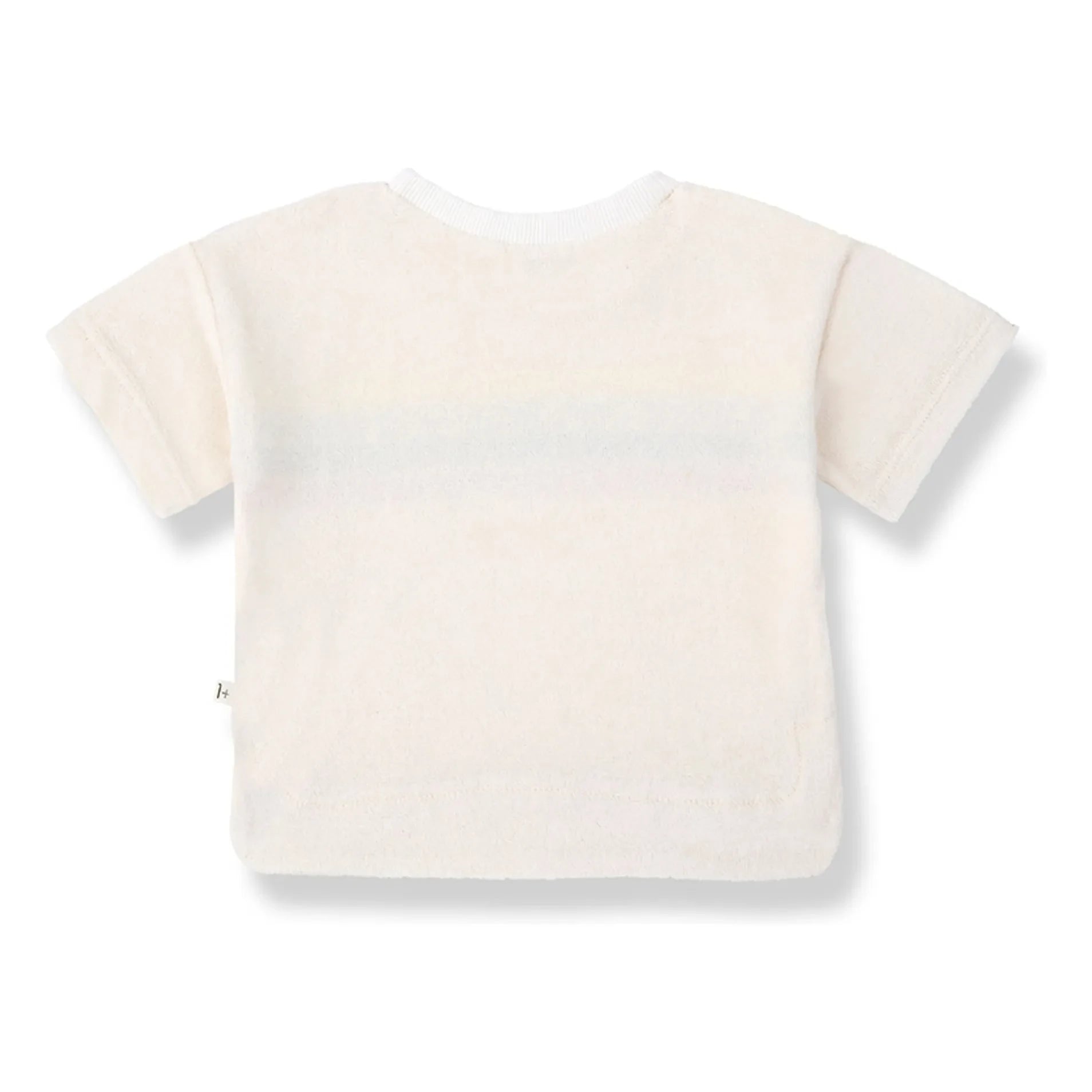 1+ in the family - Alocs Camiseta de Toalla a Rayas | Blanco