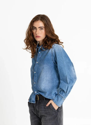 Smallable Woman - Camisa de Denim Tenara | Denim Crudo