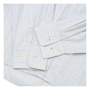 Universal Works - Camisa a rayas Lazy Day | Azul claro