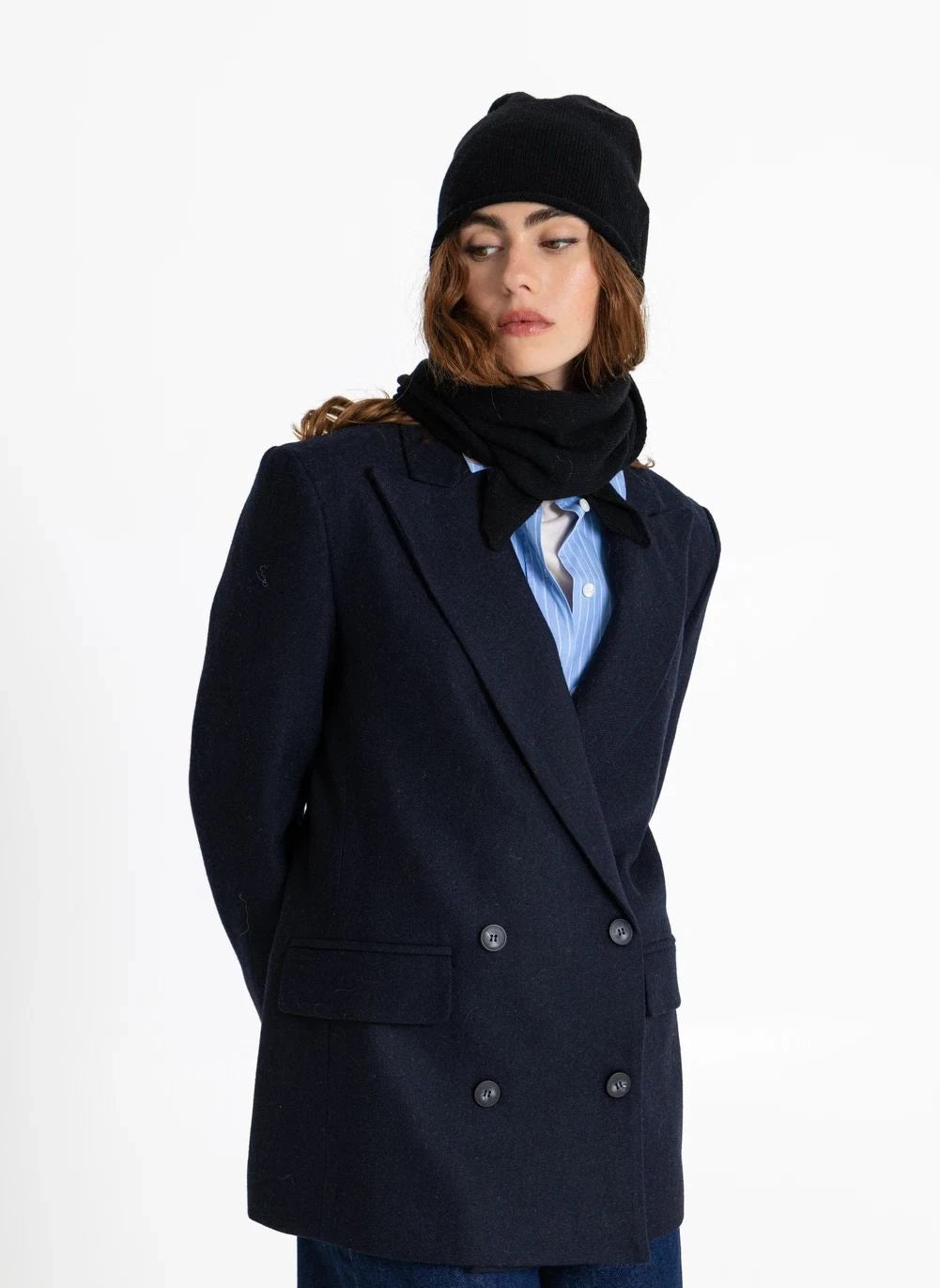 Smallable Woman - Bufanda de Merino Juline | Negra