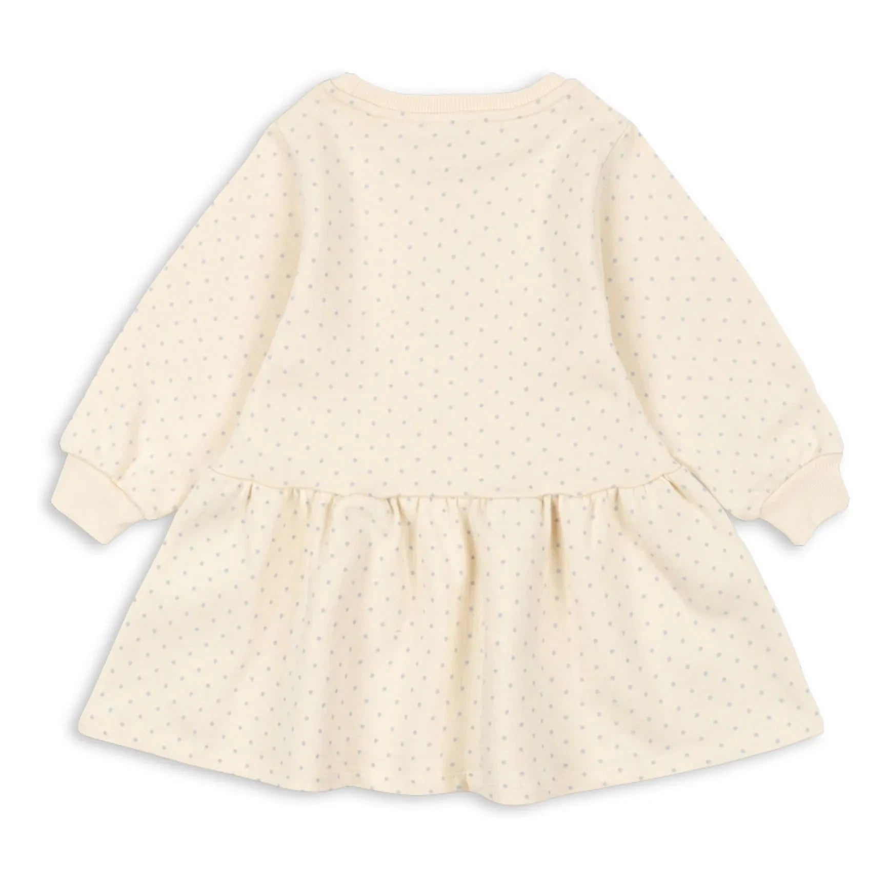 Konges Sløjd - Vestido de sudadera de algodón orgánico Loupy Pois | Crudo