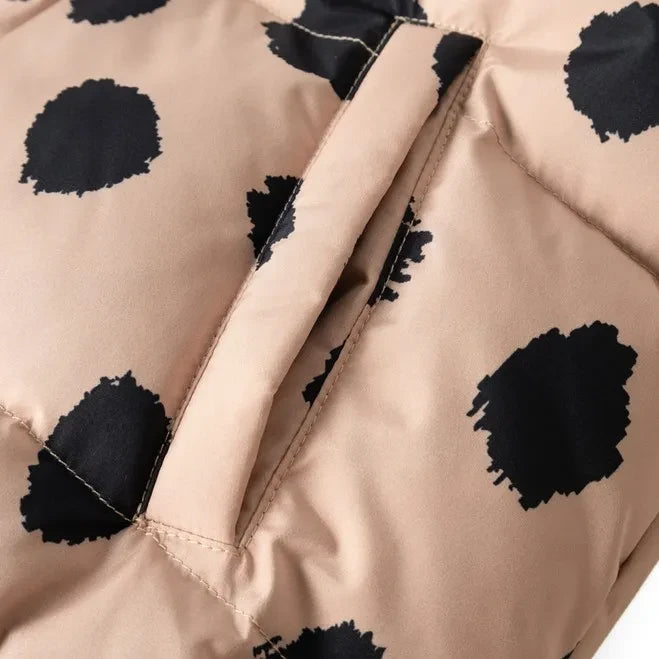 Liewood - Chaqueta acolchada Adelina con estampado de leopardo en fibras recicladas | Rosa claro