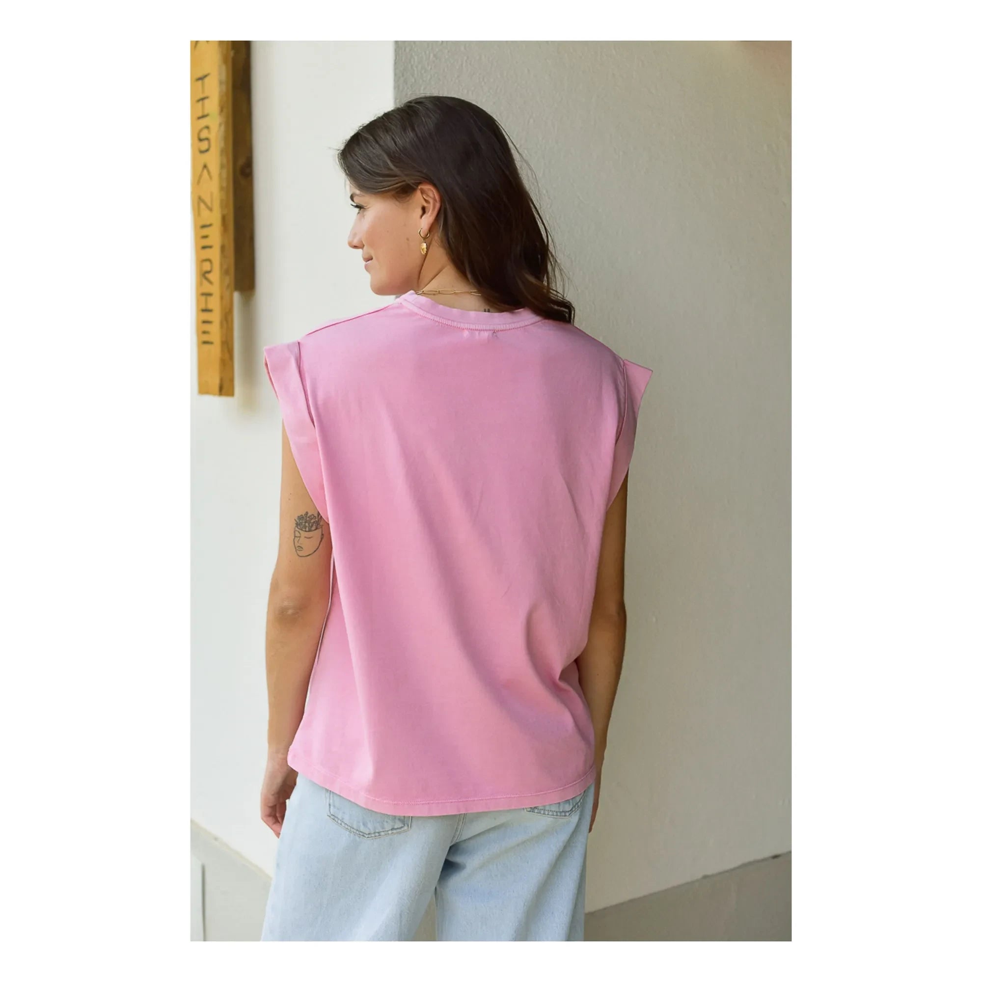 Marlot Paris - Camiseta de Algodón Orgánico Max - Colección Mujer | Rosa
