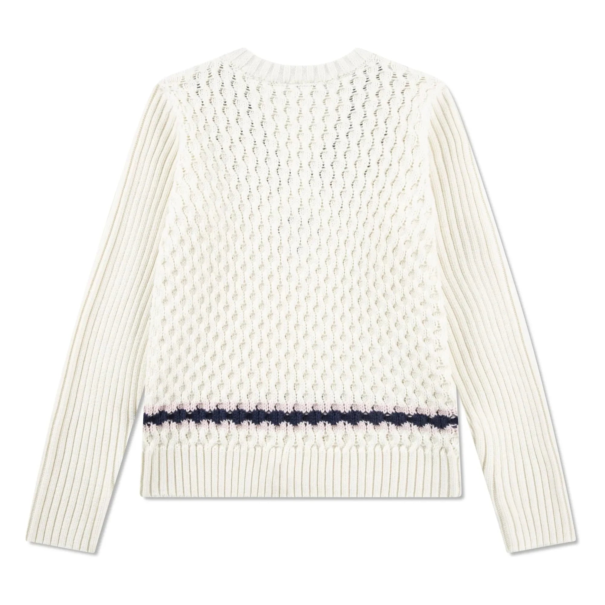 Lacoste - Jersey de punto trenzado de algodón orgánico | Crudo