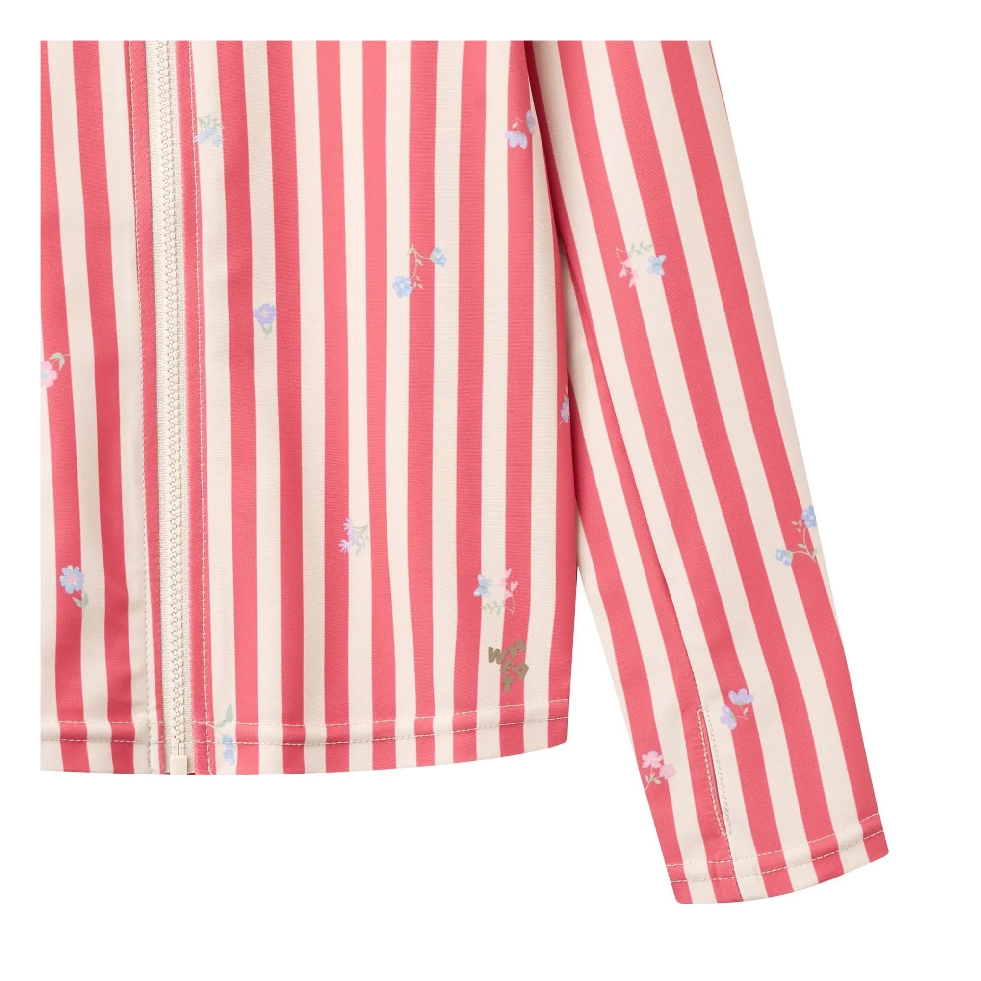 Wheat - Camiseta de baño con protección UV de fibra reciclada a rayas Ada | Rojo