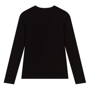 Petit Bateau - Camiseta icónica de algodón orgánico | Negro