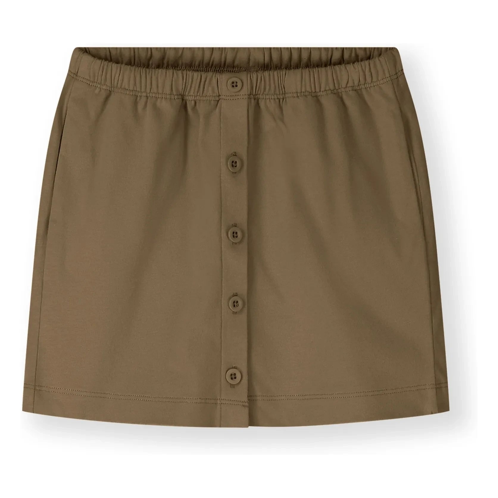 Gray Label - Falda de algodón orgánico | Marrón caqui