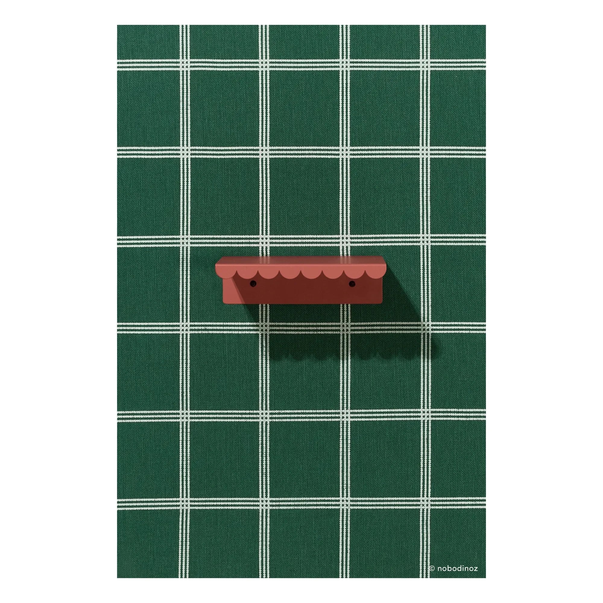 Nobodinoz - Estante de pared Vibes 20x16 cm | Terracota