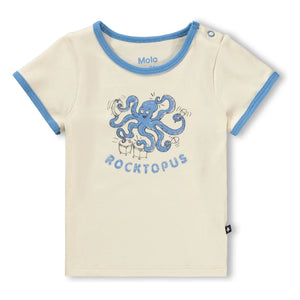 Molo - Camiseta Easy Rocktopus Algodón orgánico | Crudo