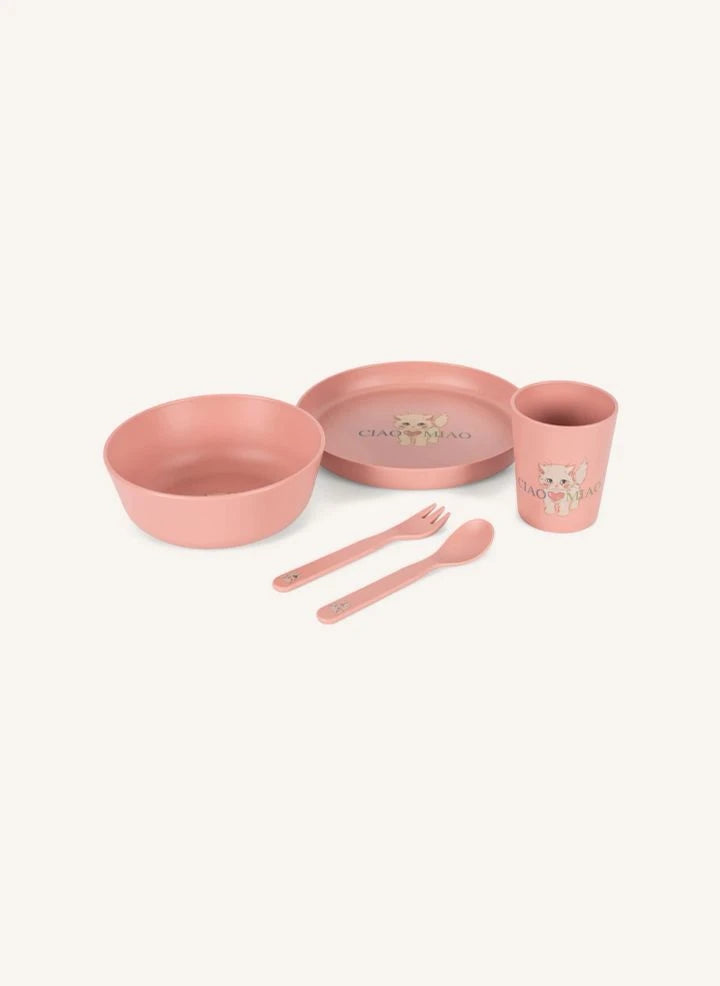 Konges Sløjd - Ciao Miao Yemek Seti | Pembe