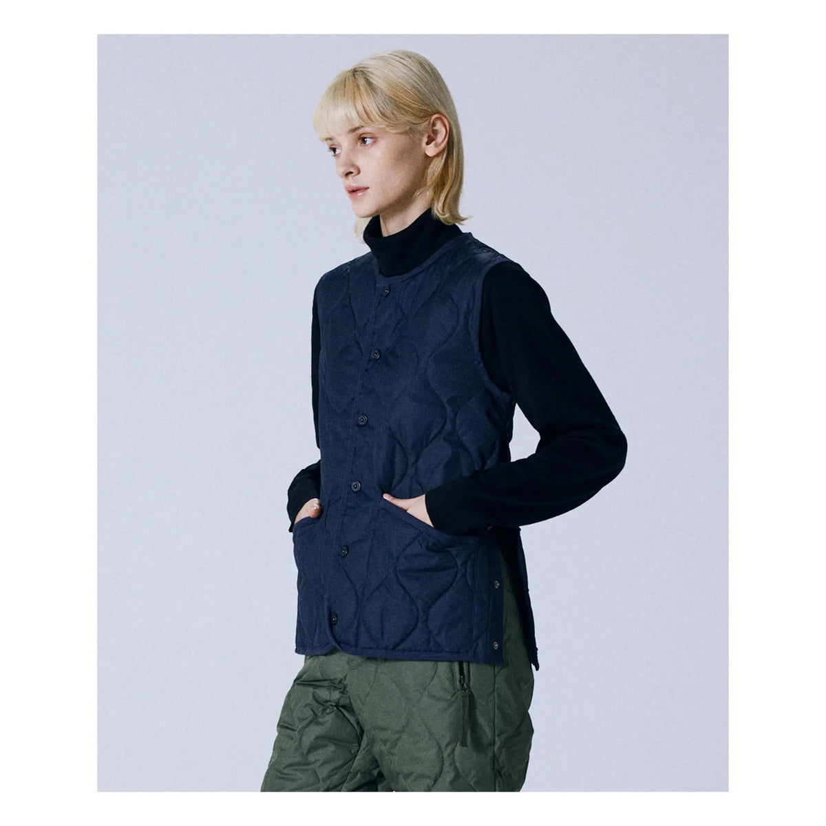 Taion - Chaleco militar sin mangas unisex | Azul marino