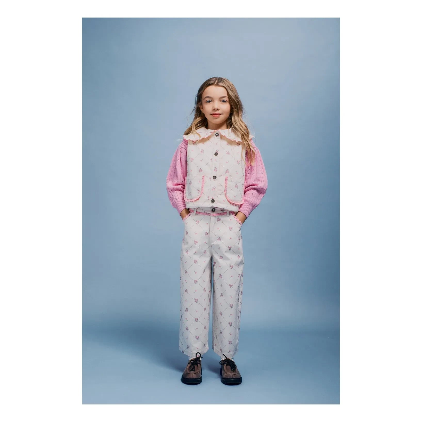 Bebe Organic - Dolly Laine Pointelle Kazak | Pembe