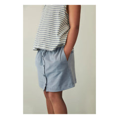 Gray Label - Falda de algodón orgánico | Azul hielo