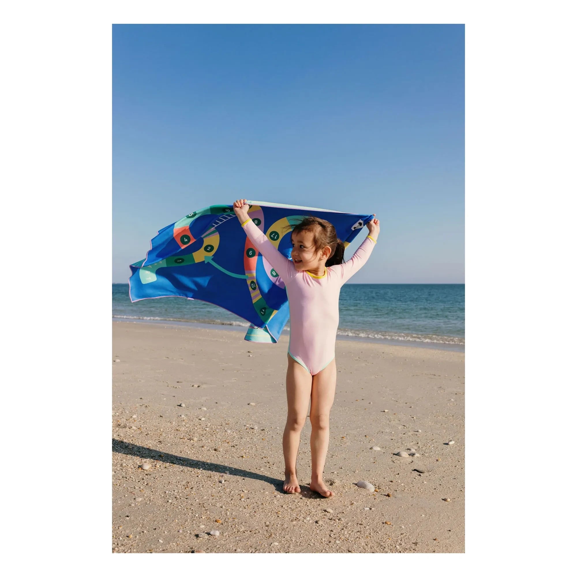 Quut - Toalla de playa de microfibra Echelle et Serpent | Azul