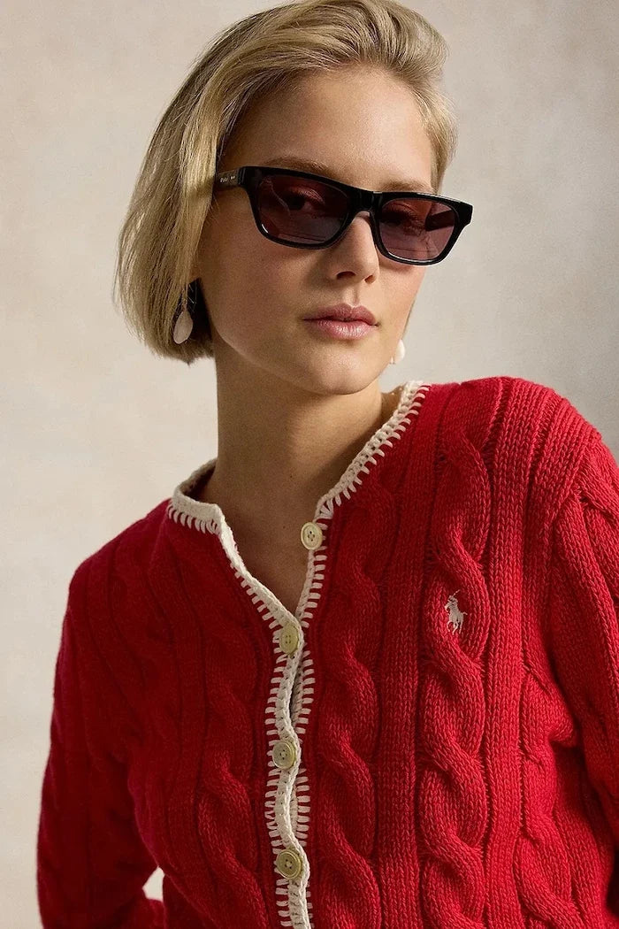 Chaleco Polo Ralph Lauren de Algodón COTTON-SWEATER-CARDIGAN para Mujer