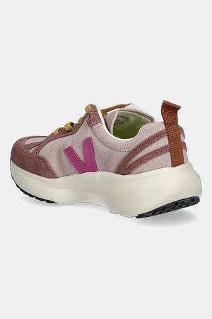 Zapatilla deportiva infantil de ante Veja Small Canary Light