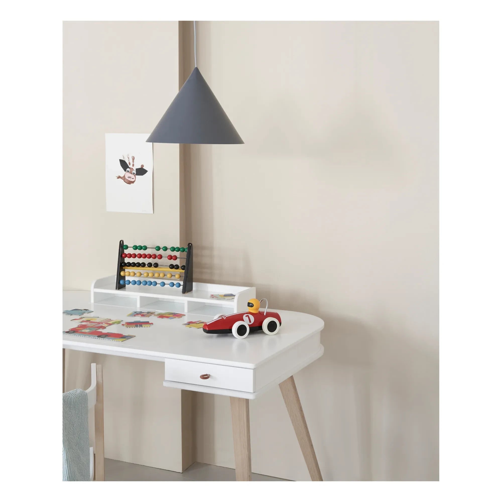Oliver Furniture - Ahşap Masa ve Sandalye, 66 cm | Beyaz