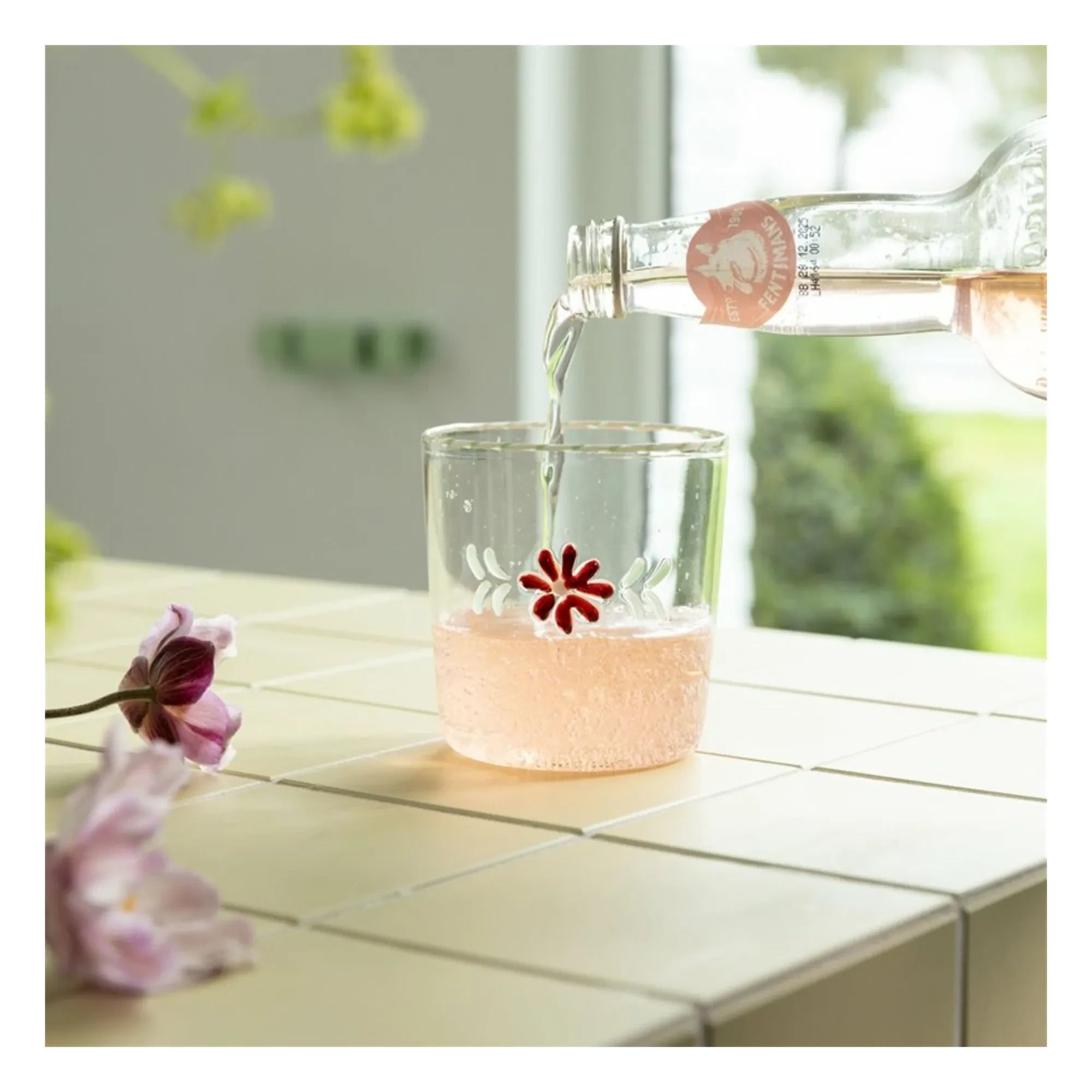 &Klevering - Vasos Flora - Set de 2 | Rojo