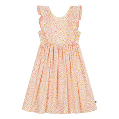 Petit Bateau - Vestido de popelín de algodón orgánico con lunares | Coral