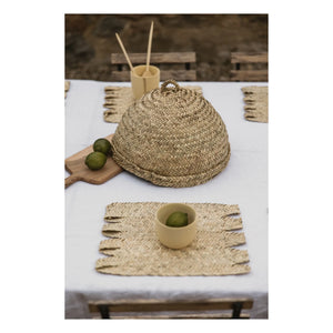 Cosydar - Salvamantel de hoja de palma trenzada