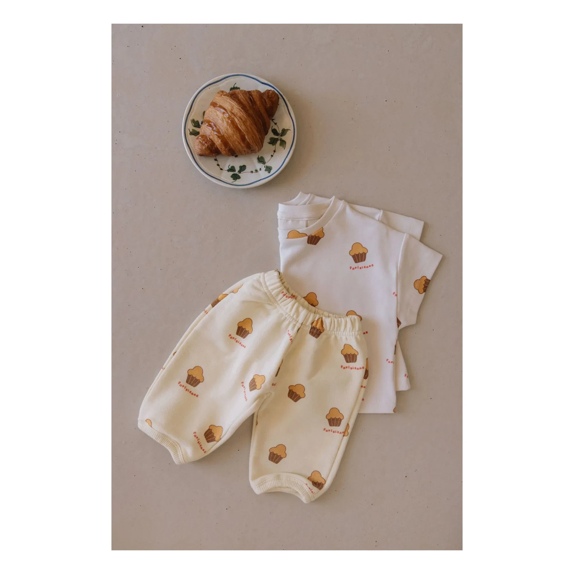 Studio Bohème - Pantalones polares de algodón orgánico Porgy Brioches | Amarillo claro