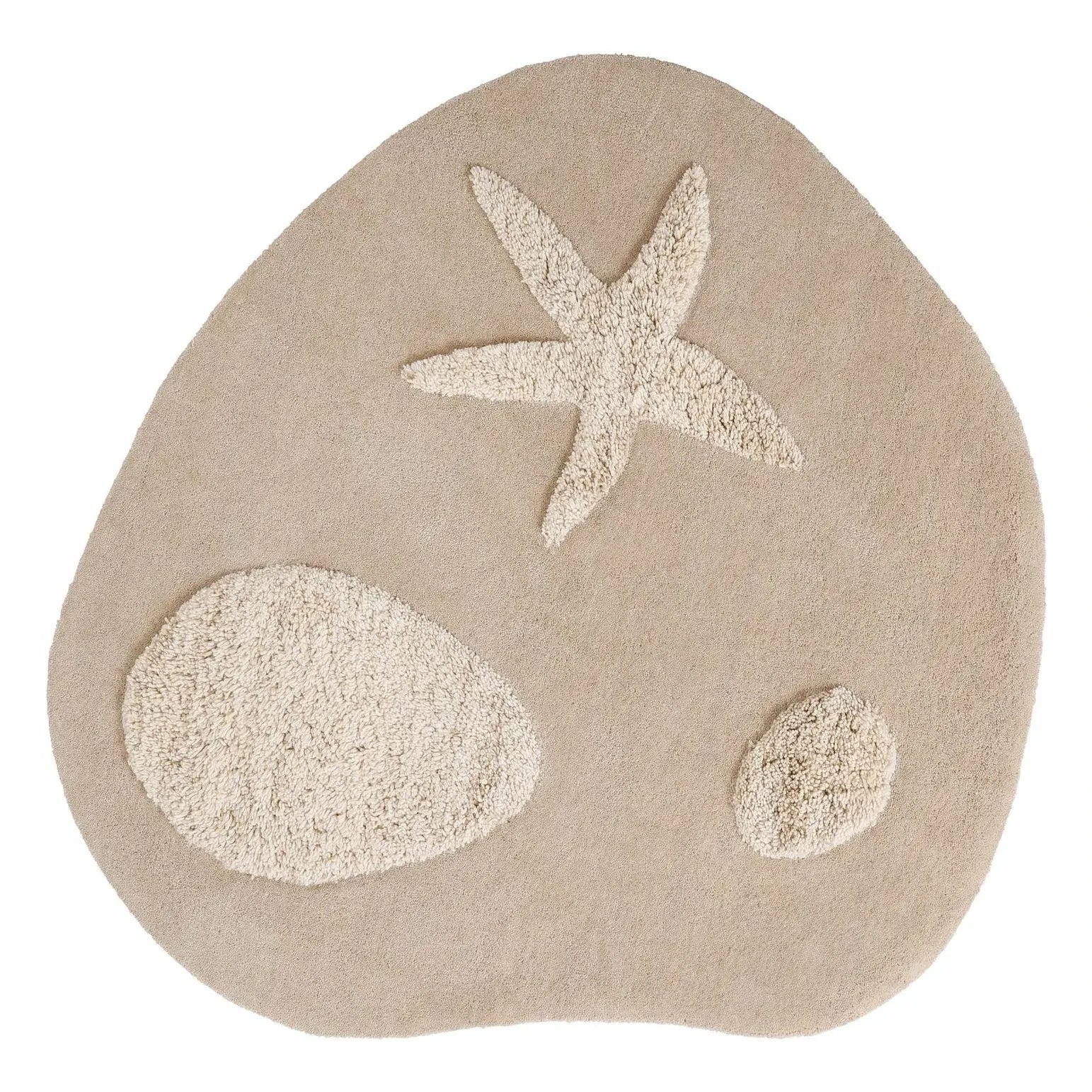 Ferm Living Kids - Alfombra Kove con borlas | Arena