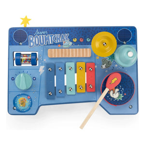 Moulin Roty - Mesa de actividades musicales Puce y Pilou | Azul