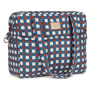 Bolso cambiador de bebé Nobodinoz Hyde Park Mozaik | Azul