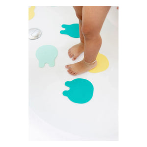 Quut - Alfombrillas de baño Grippi - Juego de 8 unidades | Amarillo