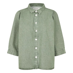 Lollys Laundry - Camisa de algodón Bono | Caqui