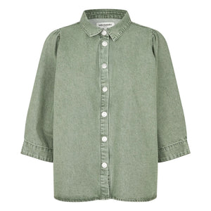 Lollys Laundry - Camisa de algodón Bono | Caqui