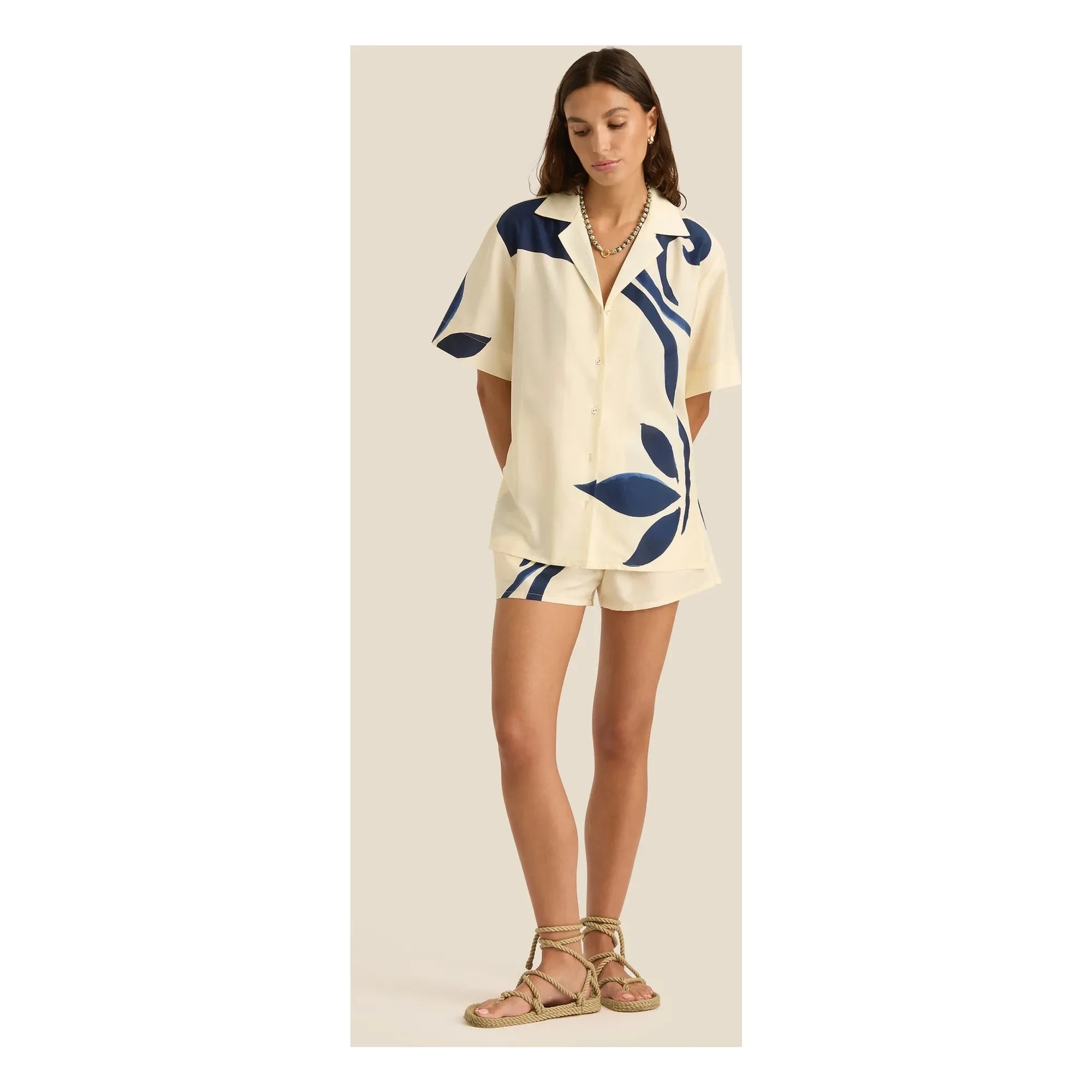 Soleil Soleil - Camisa de seda Margot | Crudo