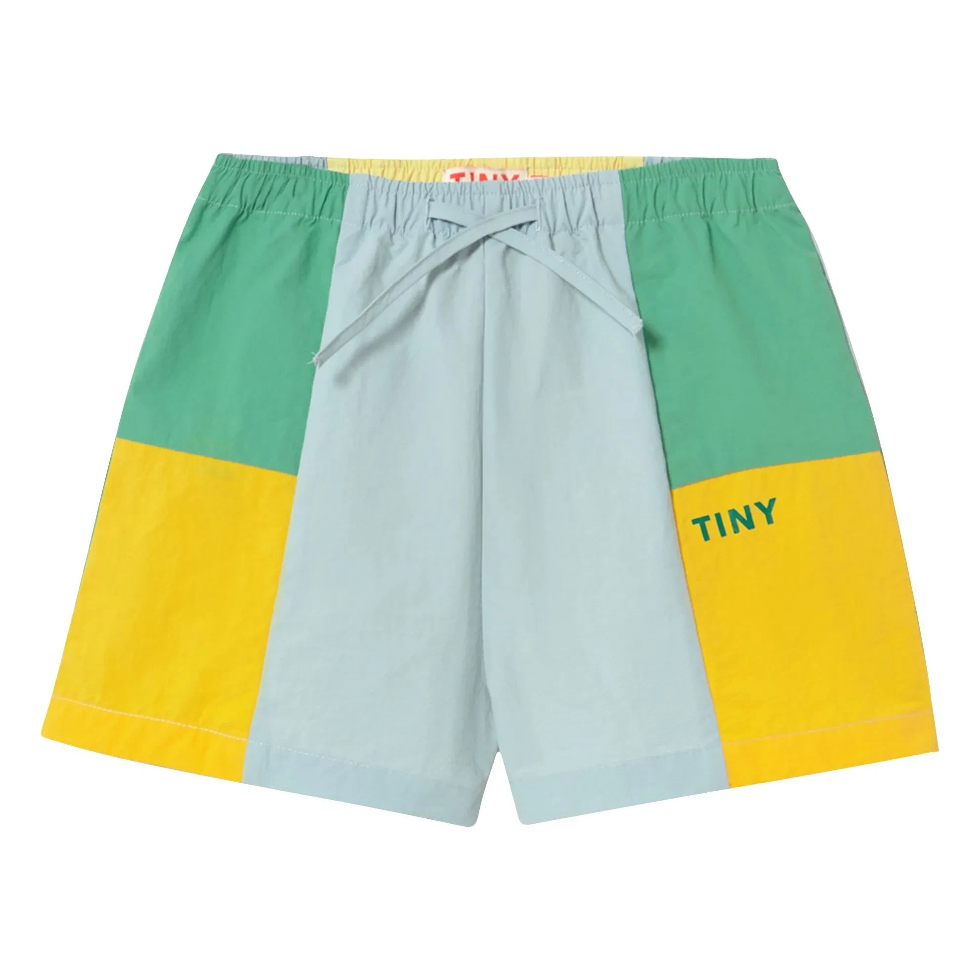 Tinycottons - Pantalón corto con bloques de color | Azul
