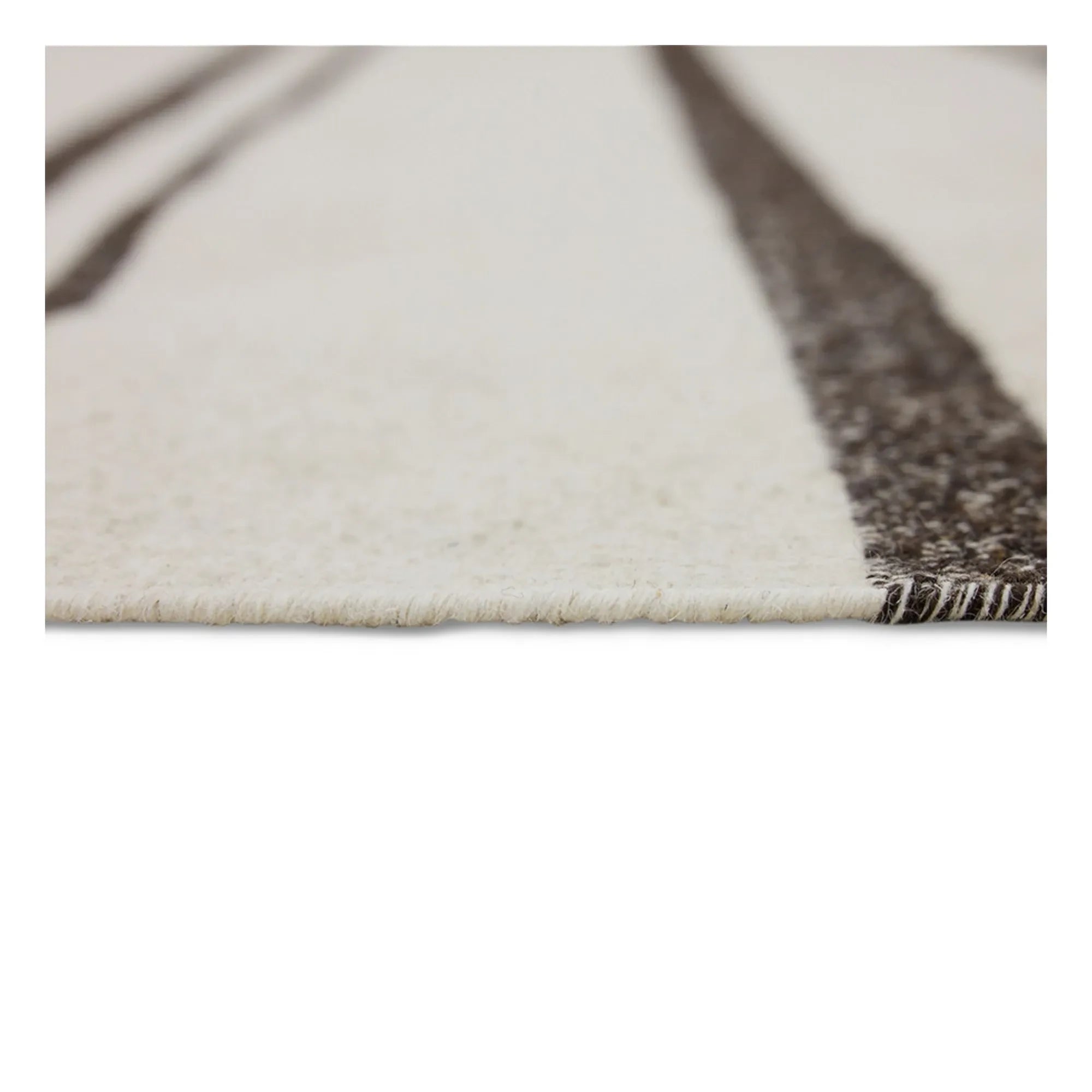 HKliving - Alfombra Kelim de rayas | Crema
