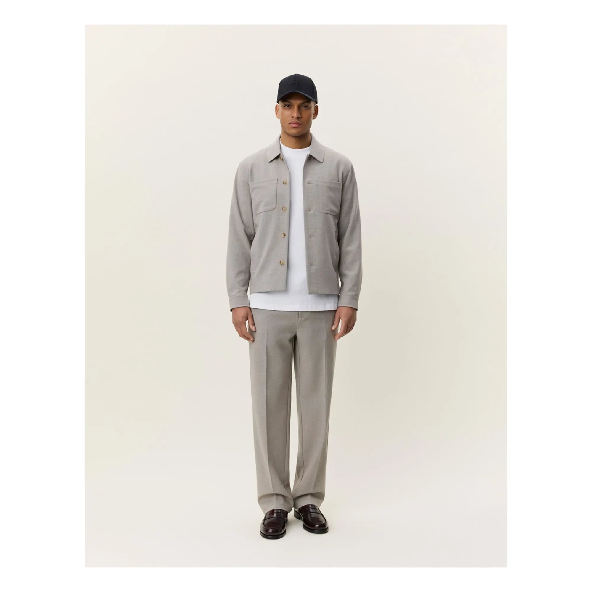 Les Deux - Chaqueta Check Hybrid | Marrón