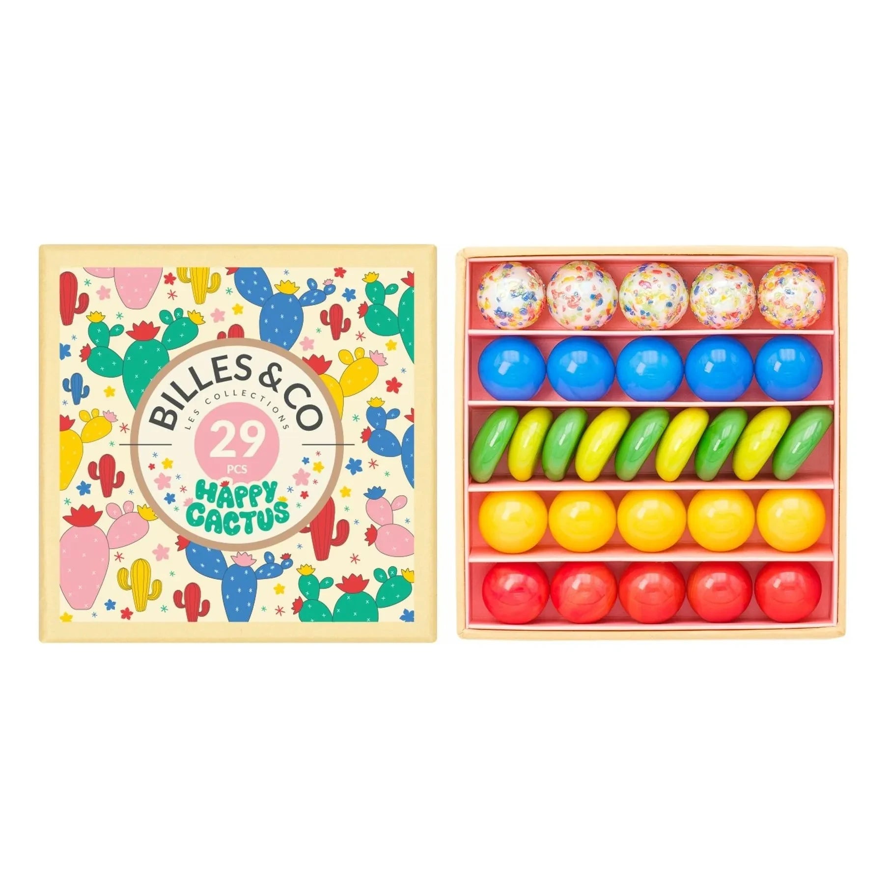 Billes & Co - Juego de 29 bolas de cactus