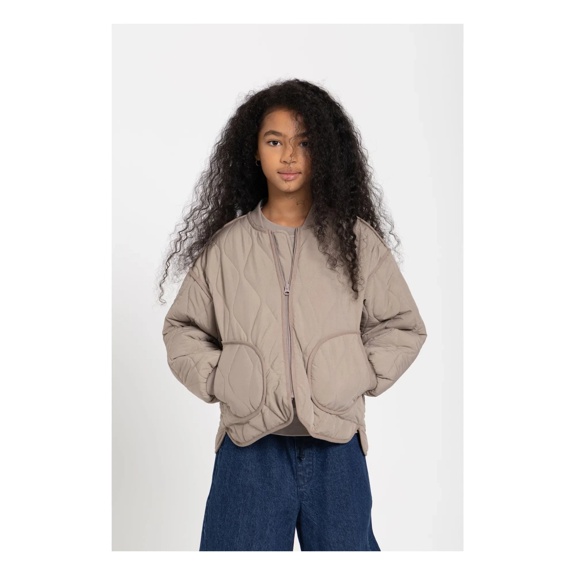 Smallable Kid - Chaqueta Bomber Acolchada Wooly | Gris topo