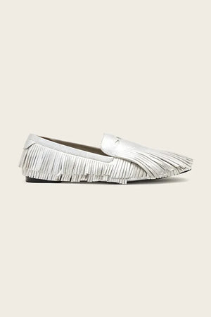 Mocasines de piel con flecos Sandy AllSaints para mujer