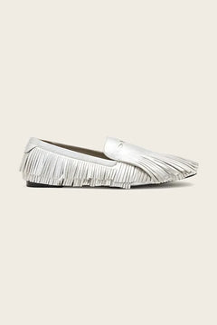 Mocasines de piel con flecos Sandy AllSaints para mujer