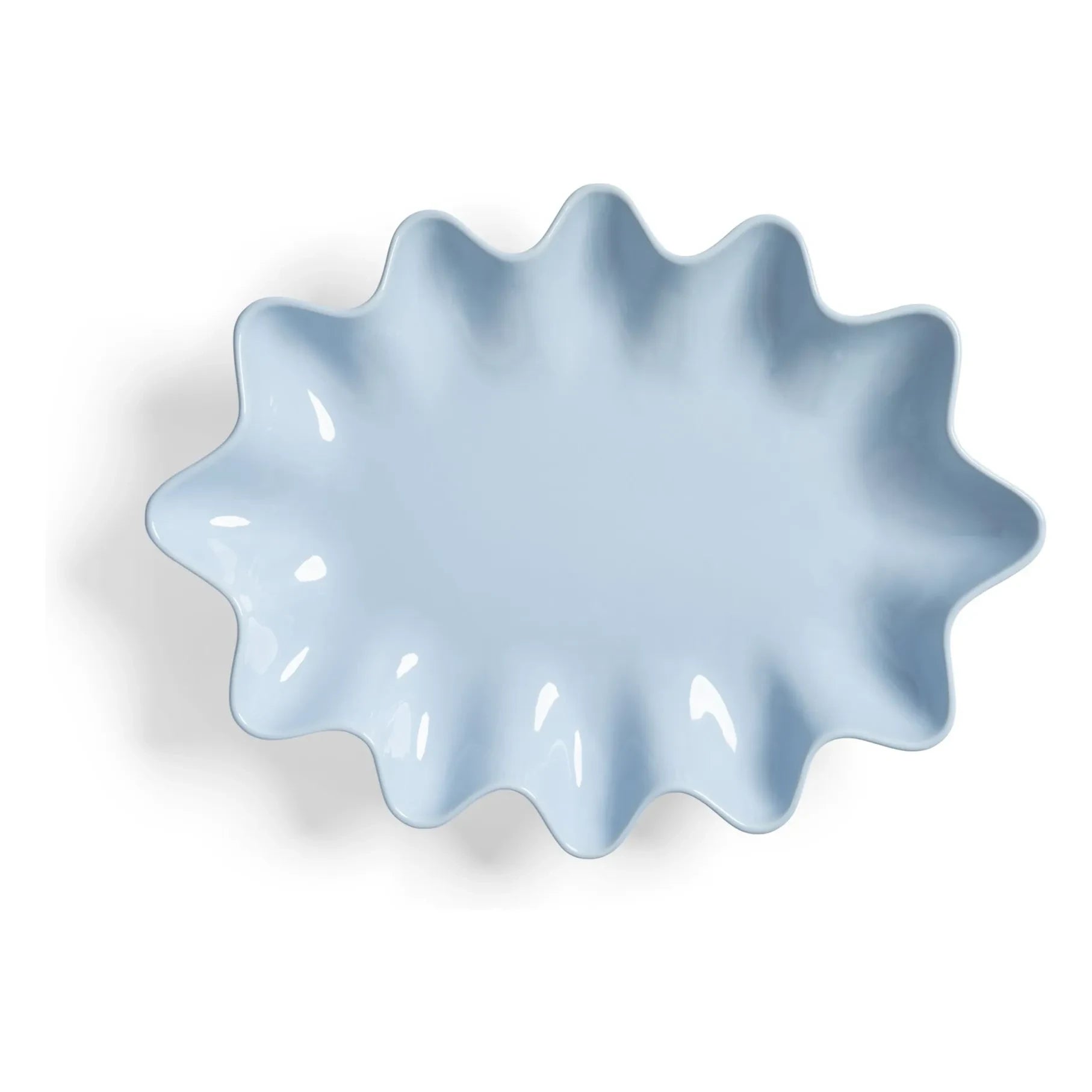 &Klevering - Plato de cerámica Sun | Azul hielo