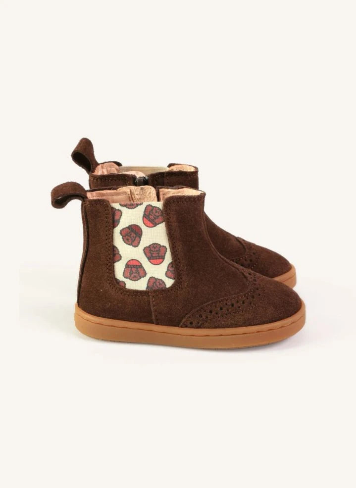 Lazare - Botines Axelle con estampado de perritos | Chocolate