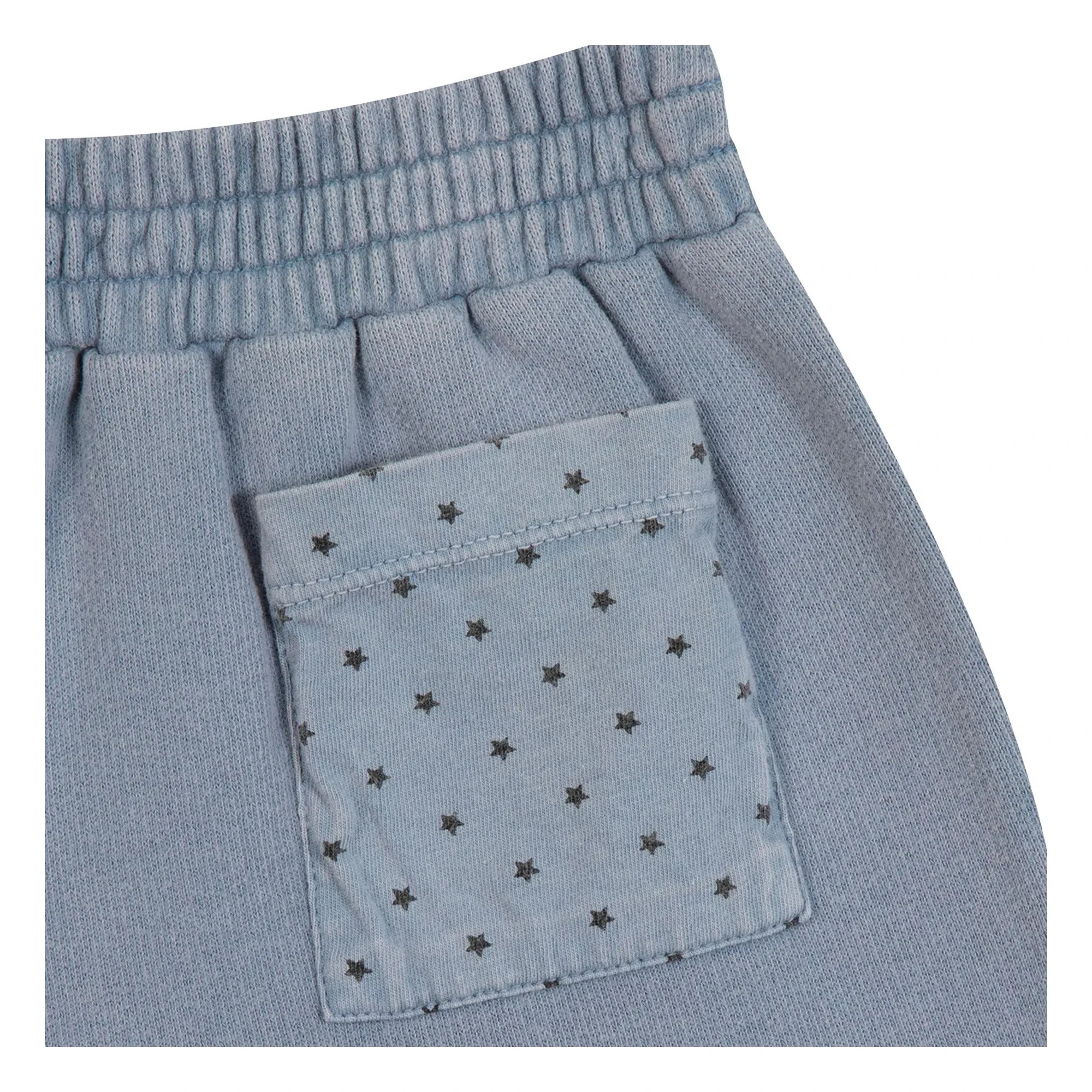 Bonton - Lolo Garm Pantalones cortos detallados con estrella en el bolsillo | Gris azulado