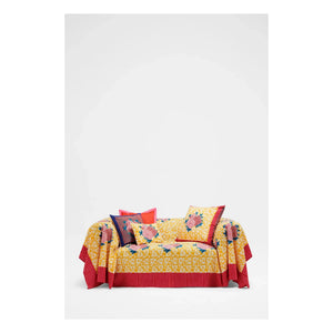 Lisa Corti - Funda de cojín Arabesque Corolla | Amarillo