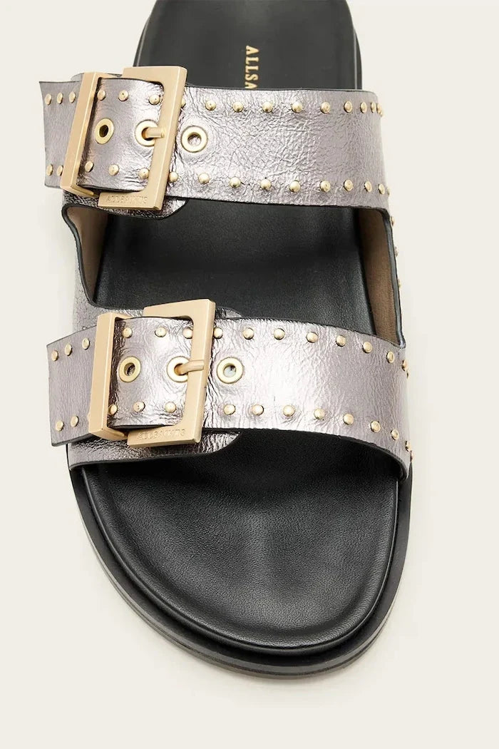 Chanclas de piel Magda Stud de AllSaints