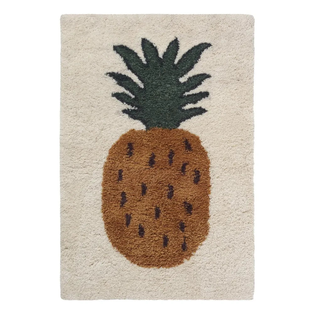 Ferm Living Kids - Alfombra de lana Fruiticana piña