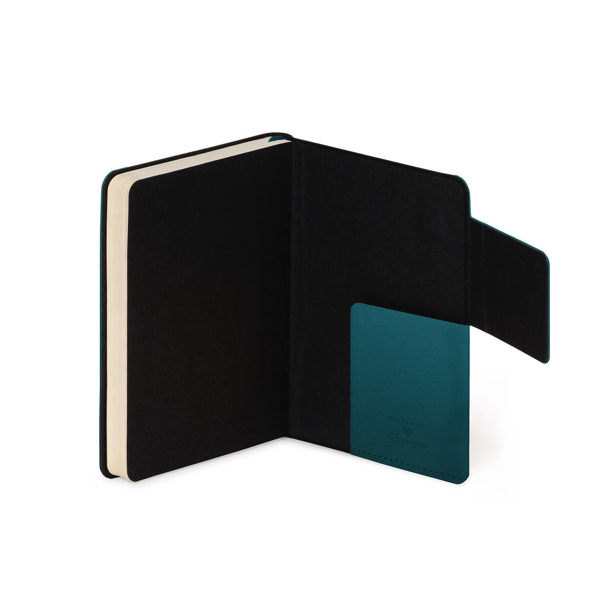 Legami - Cuaderno Trazado con Funda Suave Monocromática - Verde Profundo - Mi Cuaderno