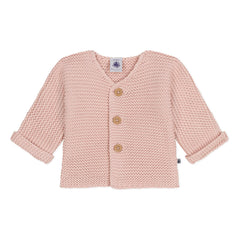 Petit Bateau - Cárdigan de espuma Mafa | Rosa empolvado