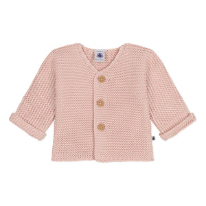 Petit Bateau - Cárdigan de espuma Mafa | Rosa empolvado