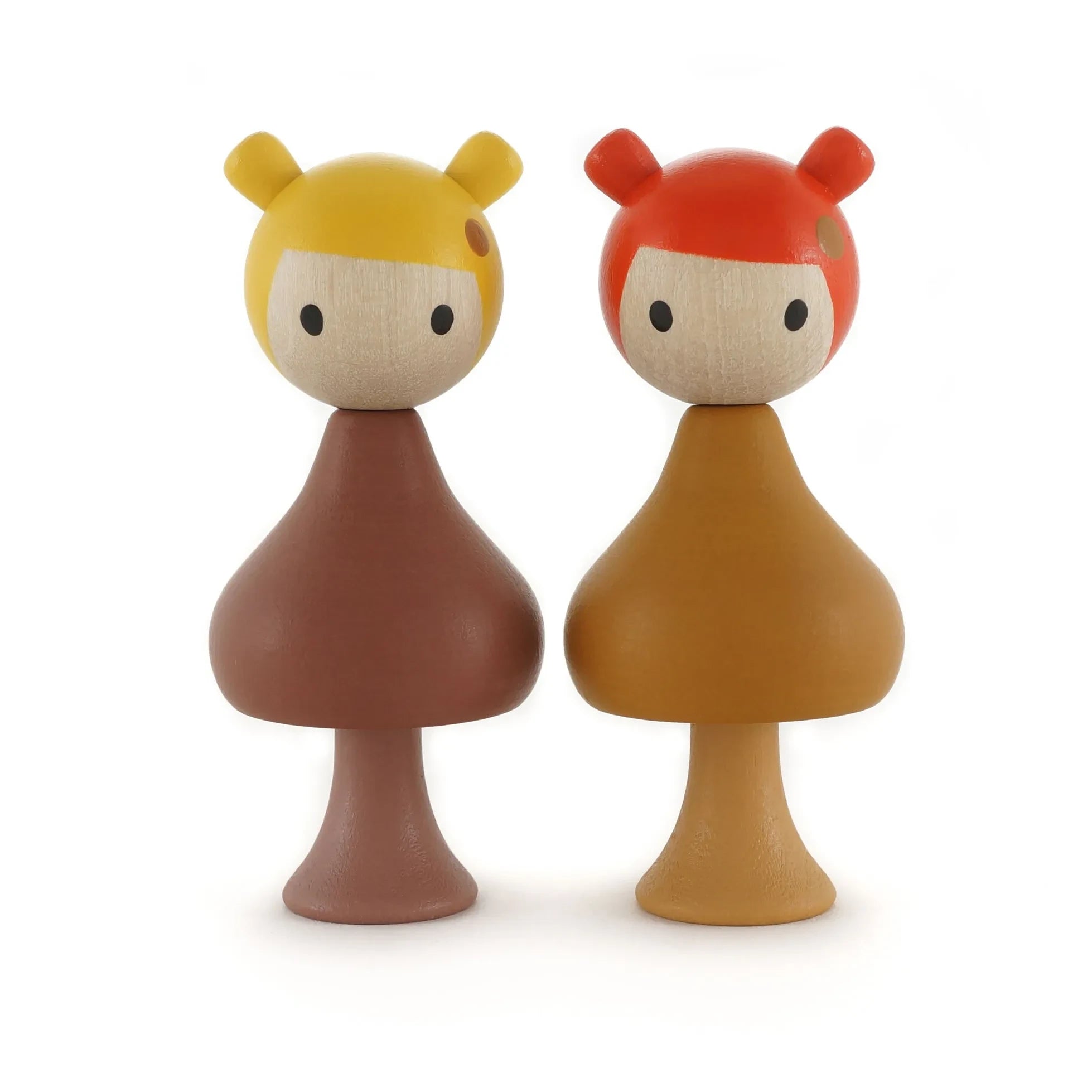 Clicques - Figuras de madera Gaia y Mimi