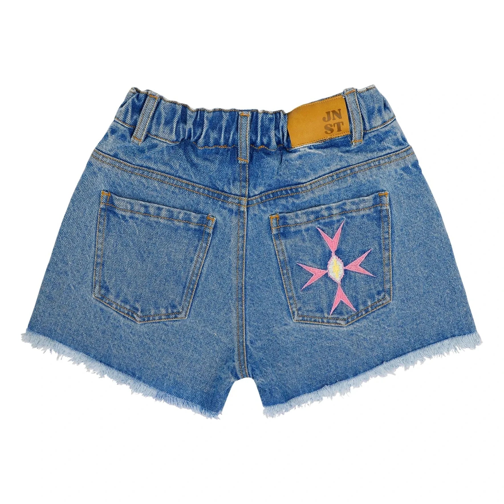Jenest - Lilou Shorts de Mezclilla de Algodón Orgánico | Azul